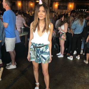 SHOW ME YOUR MUMU palm tree shorts